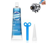 Miioto Colle pare Brise Transparent, Silicone Transparent, Colle pare Brise Voiture, Joint silicone Convient Aux Métaux, Verre, Carreaux de Céramique, Plastiques et à Leurs Alliages, 100ml