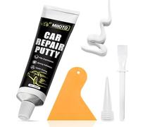Miioto Mastic Carrosserie Voiture, Mastic Finition Carrosserie, Idéal pour Les Travaux de Restauration de Bosses sur Voitures, Automobiles, Bateaux et Autres - Blanc