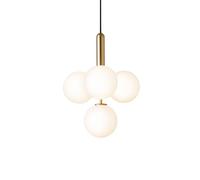 Miira 4 Suspension Laiton & Blanc Opale