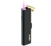 MIIVII Briquet Tempete Gaz Rechargeable, Flamme Rouge (Gaz Non Inclus)