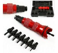 MIIWWOWO Fixation à riveter pour perceuse 2,4/3,2/4,0/4,8/6,0/6,4 mm pour tournevis sans fil + 6 mandrins + boîte