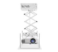 MIIWWOWO Support de projecteur à distance avec télécommande, hub de 1 m, montage au plafond, 220 V, 24 W, blanc, pour école, salle de conférence, studio, jusqu'à 10 kg