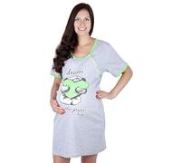 Mija - 2 en 1 Maternité/Allaitement/Coton Robe de Nuit 2056 U (EU 40, Vert)