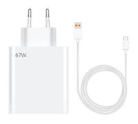 MIJIA - Chargeur Rapide 67W + Câble USB-C 6A 1 Mètre pour Xiaomi Redmi Note 14/Pro Plus 13 12 10 4G-5G, A5,A3,15C,14C,13C