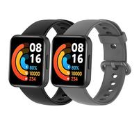 MIJOBS 2 Pièces Bracelets Compatible avec Redmi Watch 2 Lite & POCO Watch Bracelet de Remplacement en Silicone pour Hommes et Femmes Sport Bracelet pour Xiaomi Redmi Watch 2 Lite