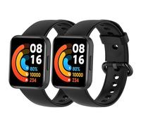MIJOBS 2 Pièces Bracelets Compatible avec Redmi Watch 2 Lite & POCO Watch Bracelet de Remplacement en Silicone pour Hommes et Femmes Sport Bracelet pour Xiaomi Redmi Watch 2 Lite