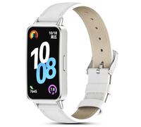 MIJOBS Bracelet Compatible avec le Huawei Band 10/9/8 Bracelets en cuir, Doux et Confortable, Bande de Remplacement pour Montre Intelligente pour Hommes et Femmes