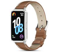 MIJOBS Bracelet Compatible avec le Huawei Band 10/9/8 Bracelets en cuir, Doux et Confortable, Bande de Remplacement pour Montre Intelligente pour Hommes et Femmes