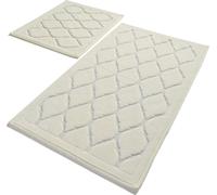 Mijolnir, Dante - Ecru, tapis de bain, écru, coton, 60 x 100 cm