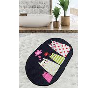 Mijolnir, Four Cats Djt (70 x 120), Tapis de bain, Multicolore, polyester, 70 x 120 cm