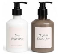 MIJOMA Happily Ever After Lot de 2 lotions pour les mains avec citron vert désert et New Beginnings avec Blue Cypress - Soin hydratant pour les mains avec pompe