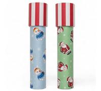 MIJOMA Kaléidoscope de Noël - Lot de 2 caléidoscopes de Noël pour émerveiller et expérimenter avec des miroirs, de la lumière et des couleurs - Jouet éducatif classique pour enfants - Cadeau (2 pièces