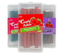 MIJOMA Lot de 3 bâtonnets de gommes aux fruits farcis - Découvrez le kola de cerise, la fraise et la framboise - Parfait pour profiter et offrir - 3 x 275 g