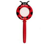 MIJOMA Loupe d'exploration pour enfants - Pour petits chercheurs - Loupe légère naturelle et anti-insectes - 16 x 6 x 1 cm - Diamètre : 3,5 cm - Idéale comme cadeau (coccinelle rouge)