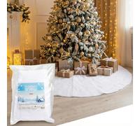 MIJOMA Neige artificielle décorative - Décoration de Noël - Paysages d'hiver magiques - Décoration de Noël - Blanc - Neige artificielle - Aspect neige (couverture de neige Ø 150 cm)