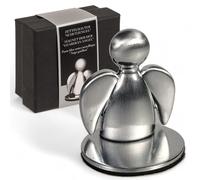MIJOMA Porte-notes magnétique ange gardien : votre compagnon de tableau de bord de voiture, idéal pour les notes, les tickets de stationnement, 3 cm (argenté)