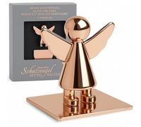 MIJOMA Porte-notes magnétique ange gardien : votre compagnon pour cockpit de voiture, idéal pour les notes, les tickets de stationnement, 3 cm (or rose)