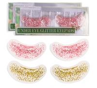 MIJOMA Under Eye Glitter Eyepads Lot de 2 coussinets rafraîchissants pour les yeux avec paillettes pour le bien-être et le selfcare - Coussinets réutilisables pour un contour des yeux détendu