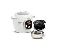 Cookeo MOULINEX CE85XAF0 blanc 6 L, 9 modes de cuisson + Extra Crisp