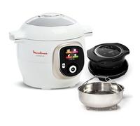 Cookeo MOULINEX CE85XAF0 blanc 6 L, 9 modes de cuisson + Extra Crisp
