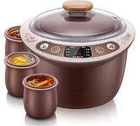 Mijoteuse 2,5 L Ménage Sain Violet Argile Mijoteuses Marqueau électrique Intelligent Pot à Ragoût Rendez-Vous Timing Marmite à Soupe - 4 Pot Adapté pour La Cuisson à La Vapeur Ragoûtgoûter
