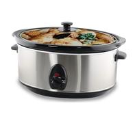 Mijoteuse Inox 6,5 L - Techwood TMJ-6507-320 W, Coloris Argent