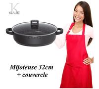 Mijoteuse - Klaus - 32cm - Antiadhésif - Pierre granité céramique triple épaisseur