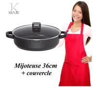 Mijoteuse - KLAUS - 36cm - Antiadhésif - Pierre granité céramique - Compatible induction