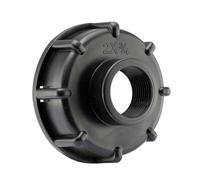 MiJunHD IBC Adaptateur réducteur de réservoir de stockage S60 x 6 60 mm Filetage grossier vers G 3/4 = 25 mm = DN20 Connecteur réducteur de filetage femelle pour maisons, jardins, réservoirs d'eau (1