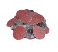 MiJunHD Lot de 25 disques abrasifs à changement rapide de 75 mm, grain 120, disque de ponçage pour finition de surface, polissage, décapage de la rouille