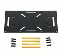 MiJunHD R3 Balance Cadre de châssis de voiture Plaque de base en plastique Support de montage pour RC Auto-équilibrage à deux roues motrices 2WD Kits de robot DIY 1 pièce Noir