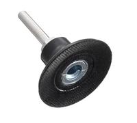 MiJunHD Support de disque de ponçage Roll Lock de 2" - Disque abrasif - Plateau de polissage - Avec tige de 6 mm - Pour outil rotatif, meulage, polissage - 1 pièce