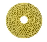MiJunHD Tampon de polissage au diamant, 8 pouces 200 MM 500 grains Disque de polissage pour meuleuse et polisseuse, pour granit, marbre, béton et pierre, crochet boucle plaque de support (1 pièce)