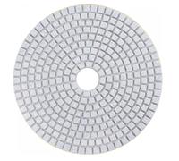MiJunHD Tampon de polissage diamanté, 180 mm, 50 disques abrasifs pour ponceuse et polisseuse, pour granit, marbre, béton et pierre, crochet (1 pièce)