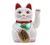 MIK funshopping Chat Blanc agitant la Patte Maneki Neko - 16 cm