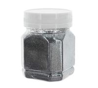 MIK Funshopping Poudre de paillettes chatoyantes, pour la fabrication de cartes et l'embellissement, paillettes colorées pour la décoration, anthracite, 115 g