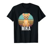 Mika - Beau nom de garçon avec Un Lion Mignon T-Shirt