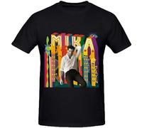 Mika No Place in Heaven Men Graphic Tee Shirts Black S