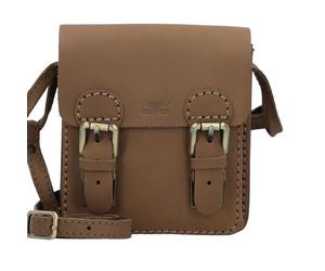 Mika petit sac à bandoulière en cuir 15 cm brun