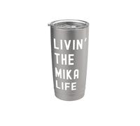 Mika vivant la vie de Mika Nom Amusant Gobelet isotherme en acier inoxydable double paroi