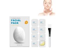 Mikabila (01, F) Masques à L'argile,Kit de Masque Visage pour Nettoyage, Purification, Réduit Acné et les Points Noirs,Nettoyage En Profondeur, Raffinement des Pores,Argile Masque Visage