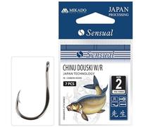 MIKADO 10 hameçons chinois forgés et plats extrêmement résistants - Tailles 8 à 18 (#12)