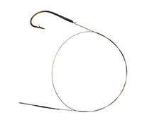 Mikado 2 Bas de Ligne en Acier de 30 cm avec Crochet # 2/0 et Passant Bas de Ligne Sandre