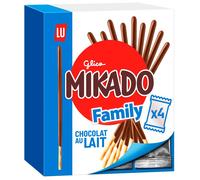 Mikado - 4 Sachets de Biscuit Mikado Chocolat Au Lait - Format Familial - (300g)