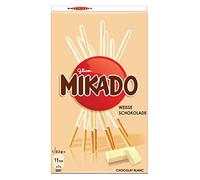 Mikado au chocolat blanc avec des bâtons de chocolat fin - 75gr