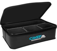 Mikado CAGE Bait Box Pro System, Articles de Pêche, Lot de 5 boîtes à appâts en EVA, Noir