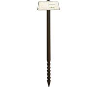 MIKADO-Étiquette à planter jalons de jardin vierge coloris marron - 45 cm