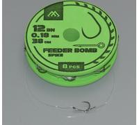 Mikado Feeder Bomb leaders avec aiguille sans ardillon - 10/0.20Mm/38Cm