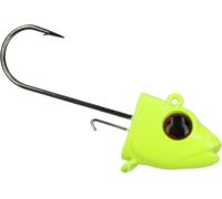 MIKADO Jig Head Jaws Vertical Lot de 2 têtes plombées pour pêche verticale avec hameçon 5/0 pour appâts de 14 à 17 cm avec œillet Stinger 30 g, 45 g et 60 g (fluo, 45 g)