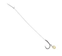 Mikado Method Feeder X-Strong Lot de 8 hameçons BARBLESS avec bande d'appât - Fil tressé #6 / Ø 0,12 mm / 10 cm